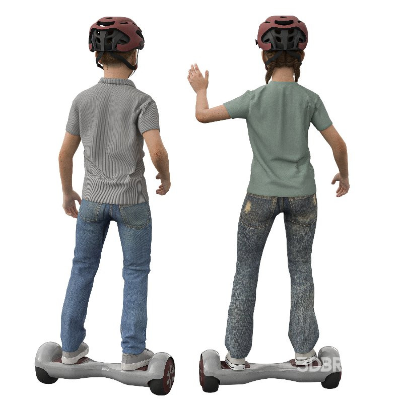 Child playing Hoverboard Image 4
