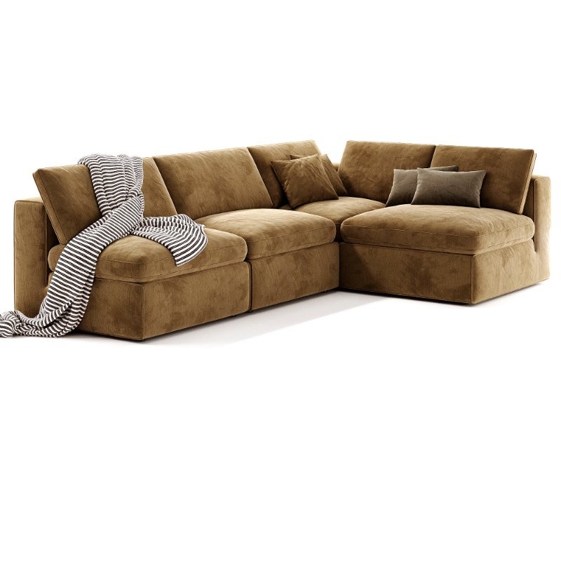 Movie Night 4 Piece Modular Sectional Open Image 1