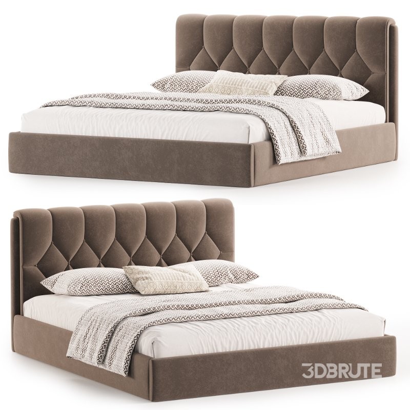 Bed with upholstered headboard Mignonette Image 2