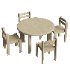 Hearth Round Extendable Dining Table set - Thumbnail 1