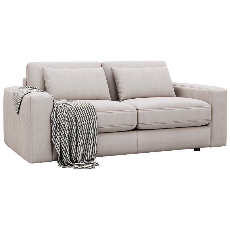 Kipton Wide Arm Nubuck Leather Sofa 211 By Arhaus Image 2