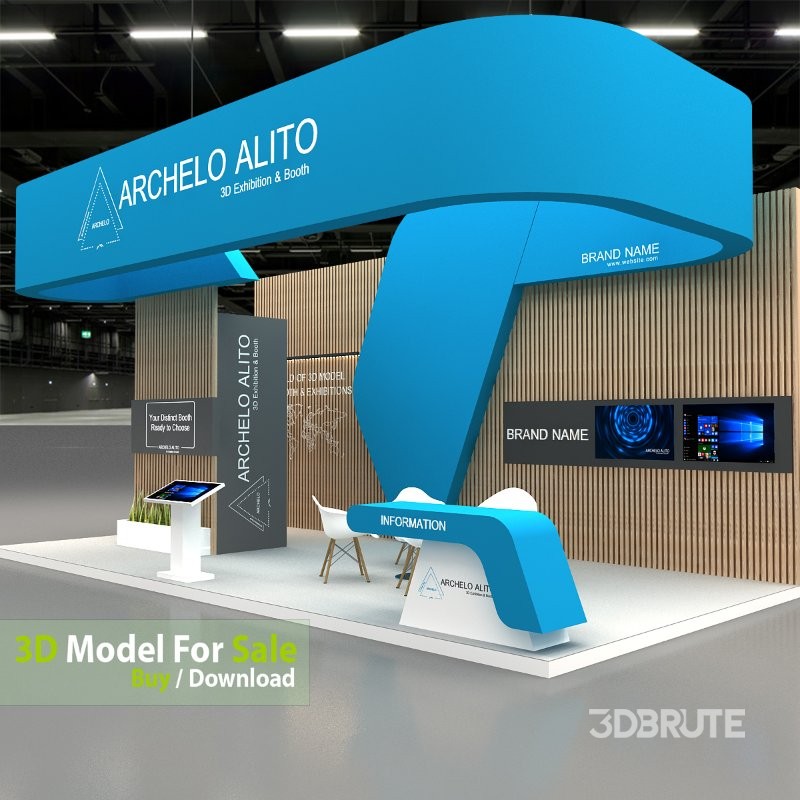 stall 3d model Image 1