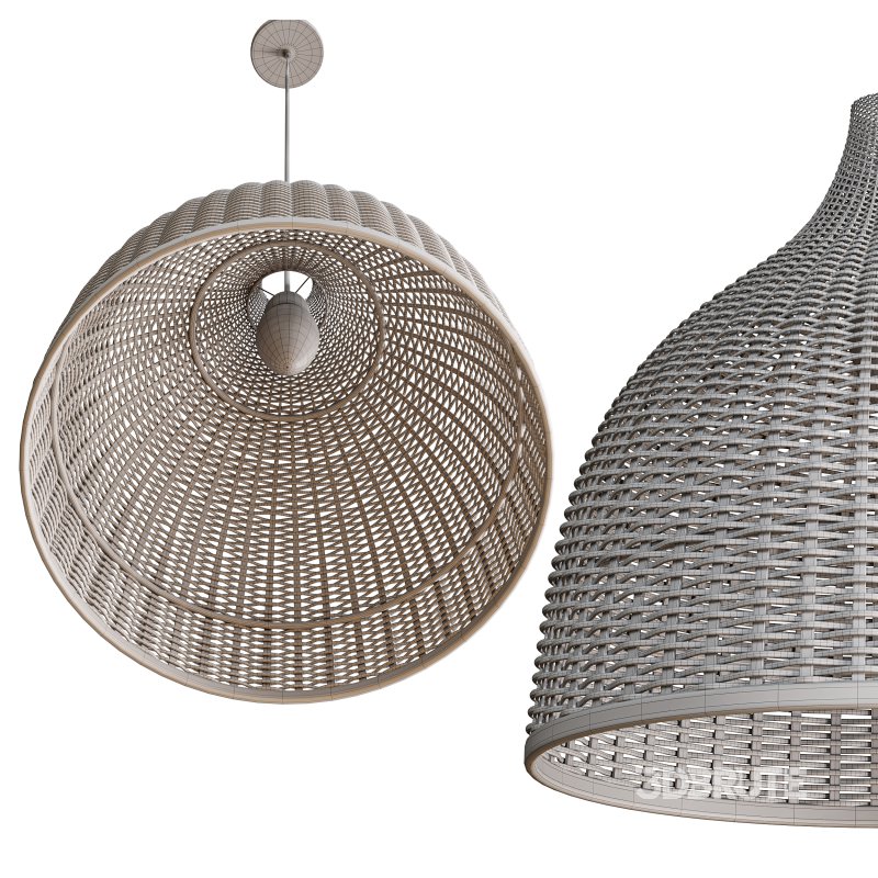 Rattan Pendant Light Handmade Basket Lamp Image 10