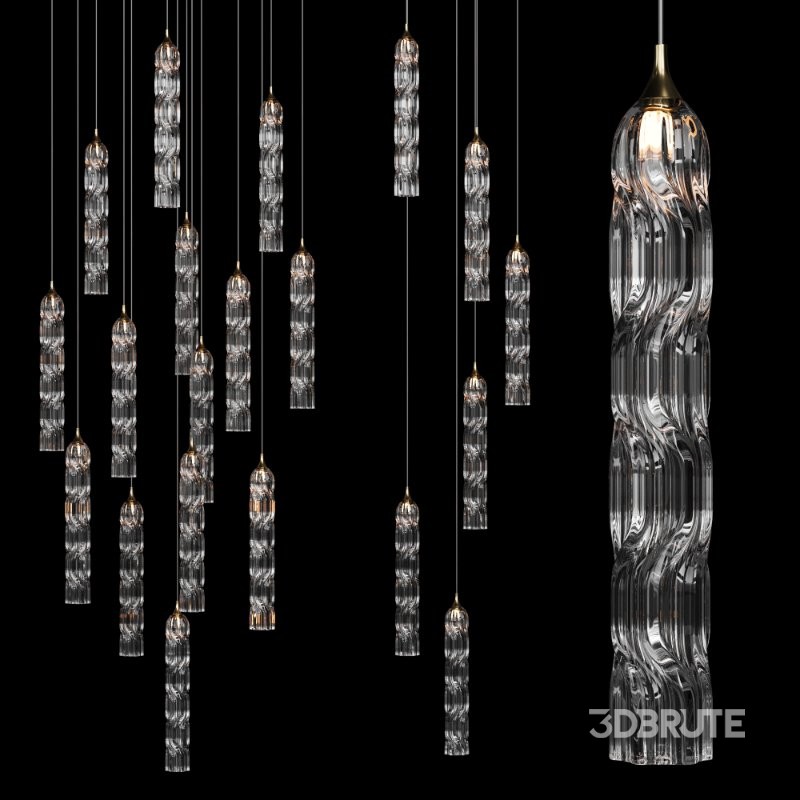 Shakuff-Twist Chandelier pendant light Image 2