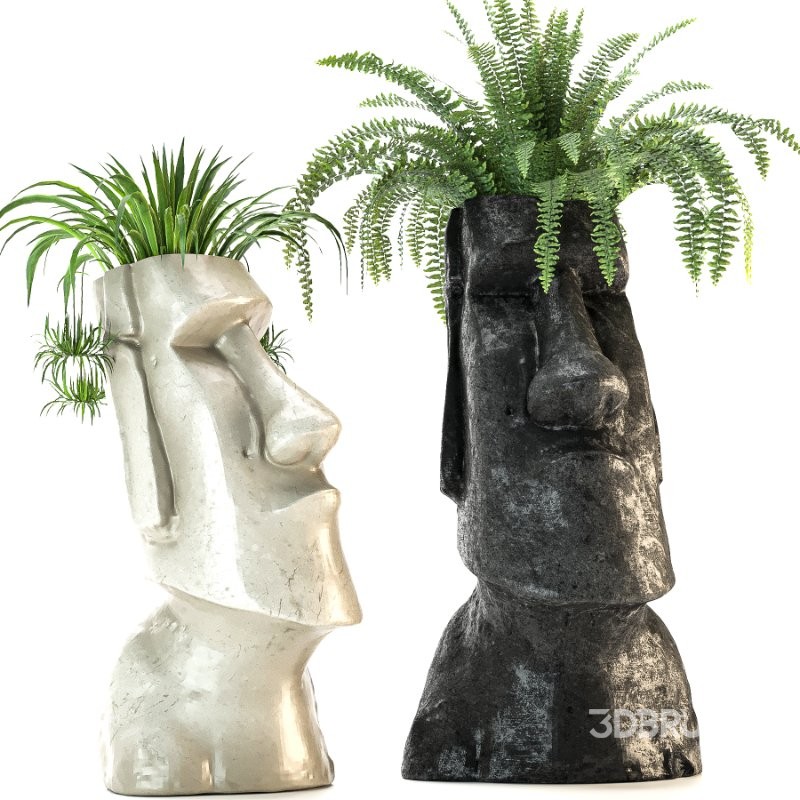 Easter Island Planter 03 Image 3