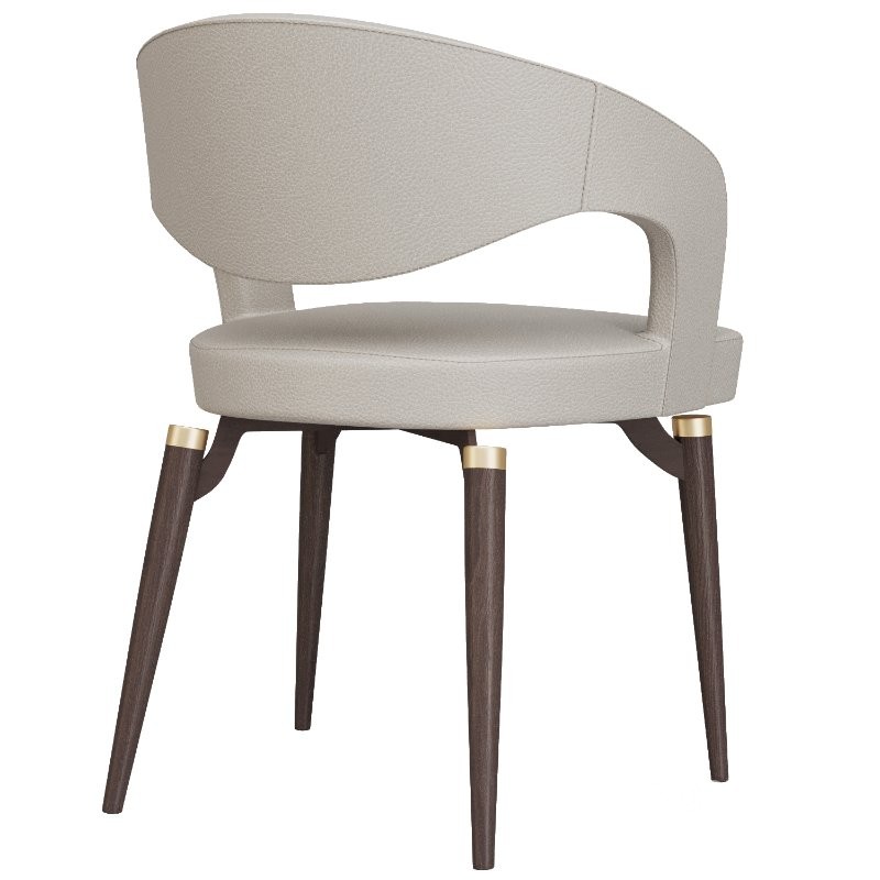 Liliana Armrest Leather Dining Chairs Image 5