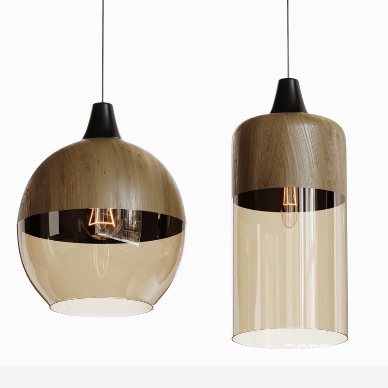 Wood Style Pendant Light Image 2