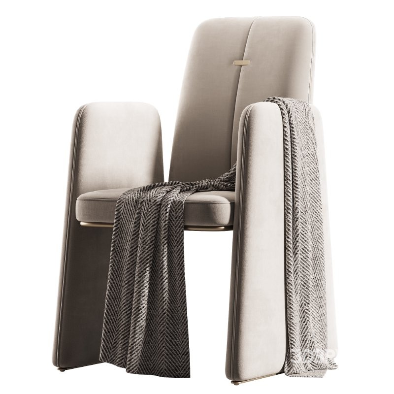 HOTHING YUPPIES Leather chair with armrests Image 3