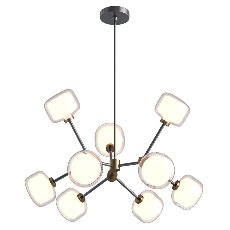 Nabila 9 Light Black Chandelier Image 1