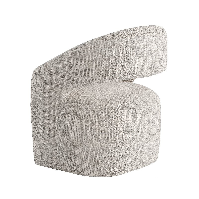 Barrow Rolling Dining Chair White Mist Image 1