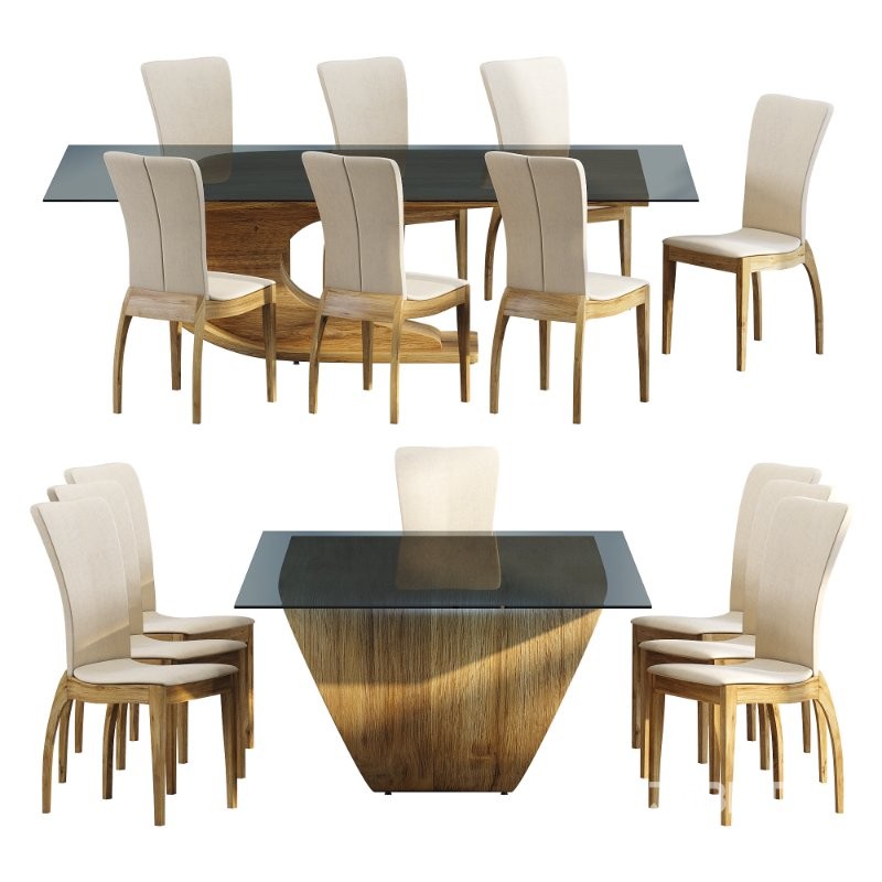 Crest Dining Tables and Chair Image 3