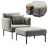 Penn Chair and Ottoman Set - Thumbnail 2