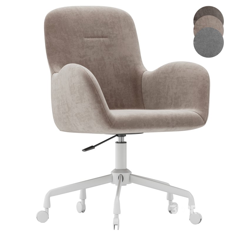 Office chair Frey Textile Beige Image 5