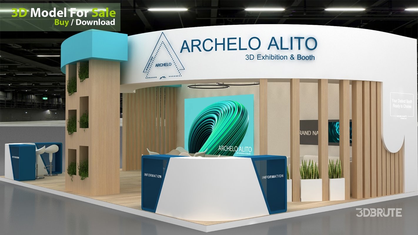 exhibition 3d model Image 2