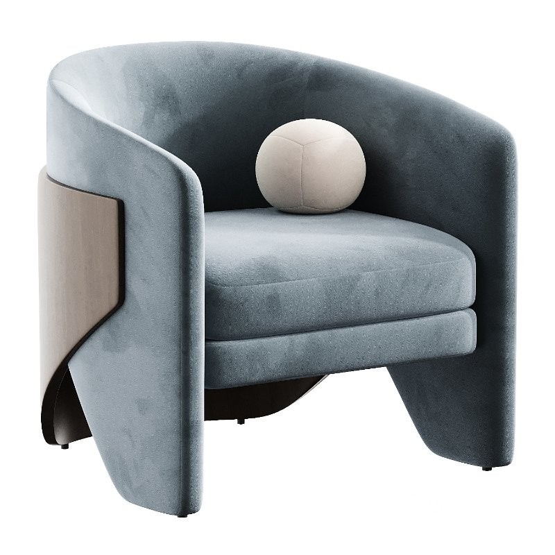 finn dove grey armchair Image 6