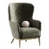 alva wingback accent chair - Thumbnail 1