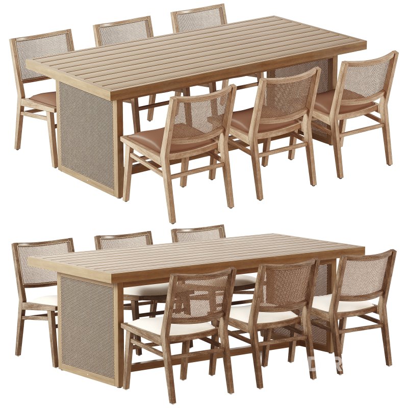 Sage Dining Chair and Merit Outdoor Dining Table-Fourhands Image 5