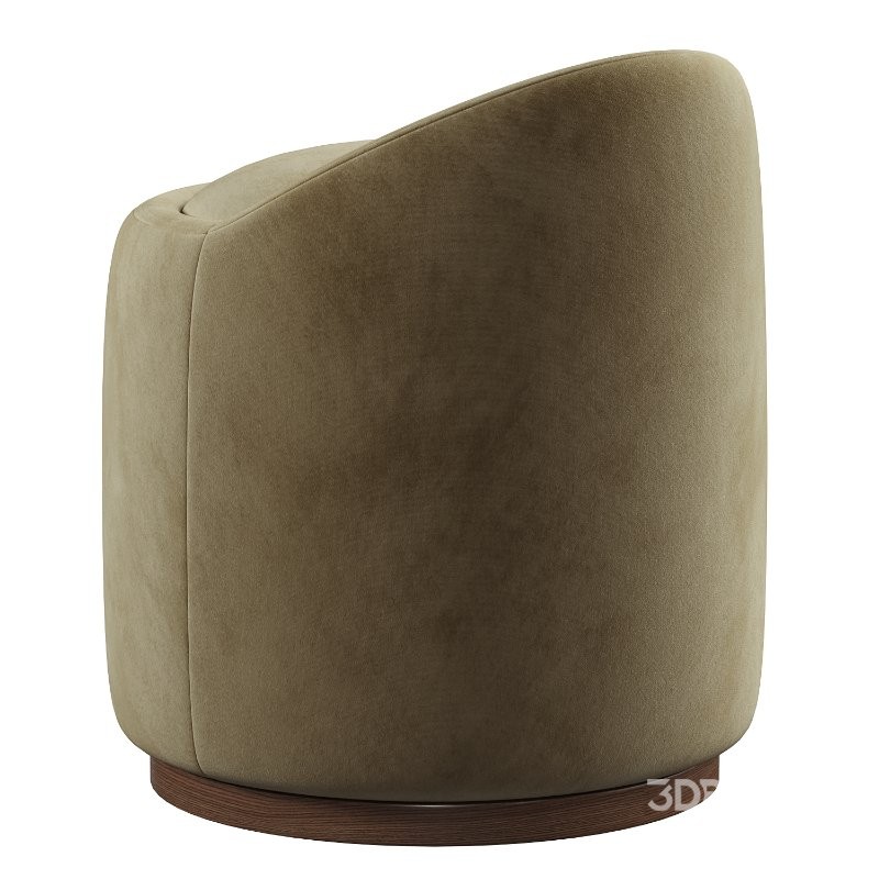 Swirl Swivel Ottoman Image 4
