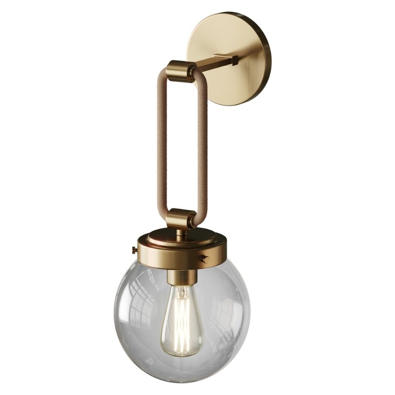 Coastal Cottage Rope Globe Sconce Image 2