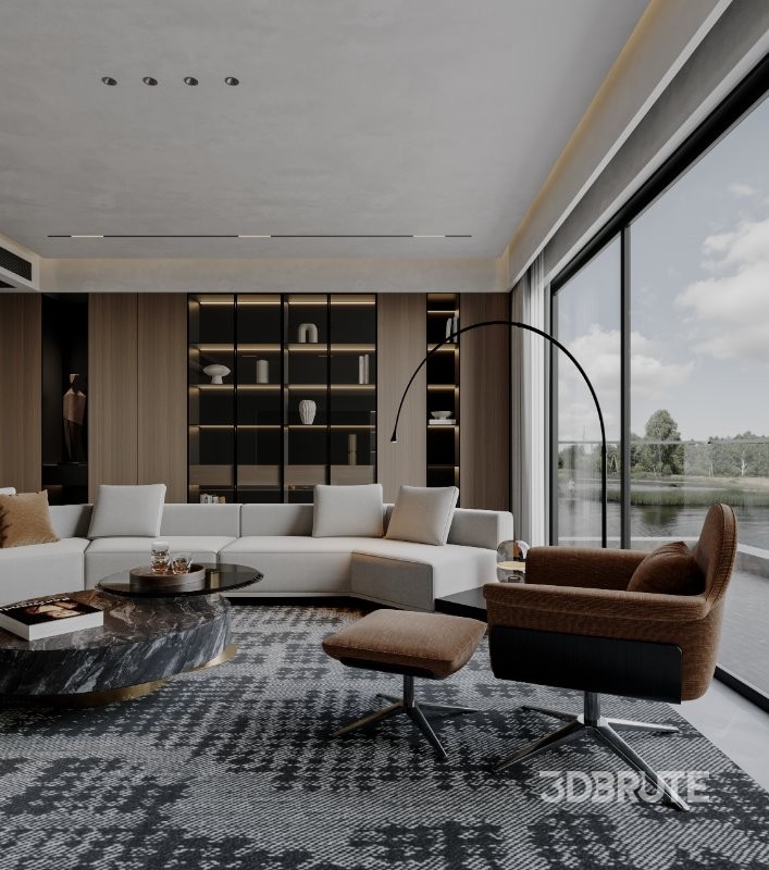 Modern living and dining room Image 6