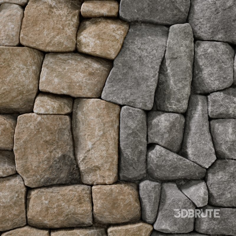 Stone Wall 33 (Seamless) Image 1