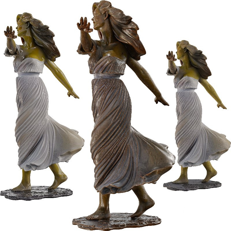 Dancing Woman Sculpture Expressive Figurative Image 2