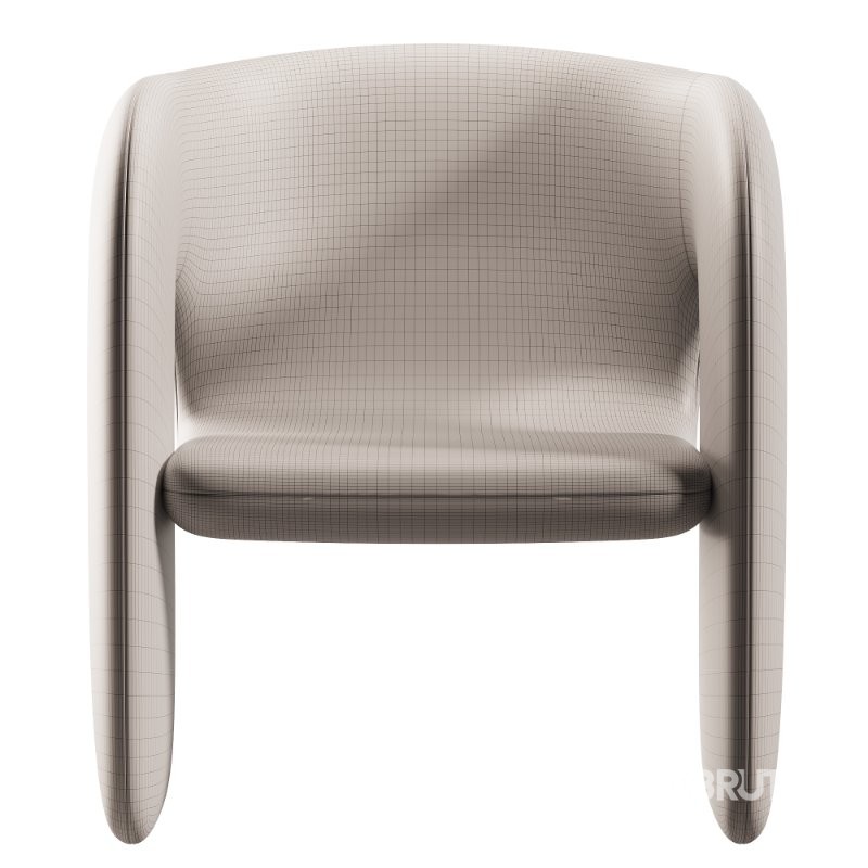 Designer Shaped Fabric Dining Chair Image 4