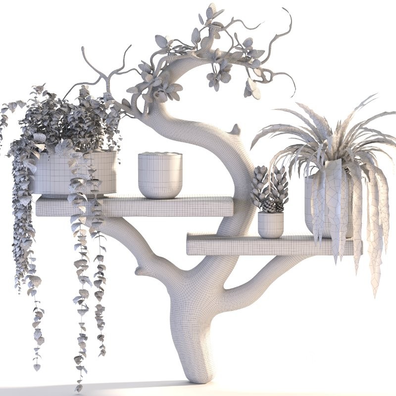 Wooden Shelf Planter Image 1