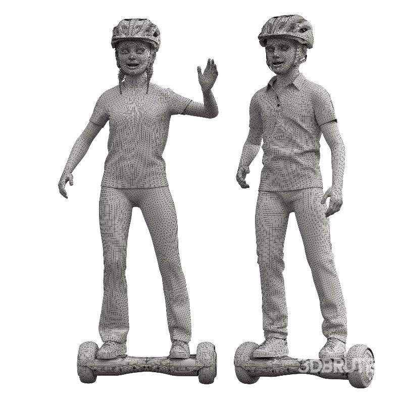 Child playing Hoverboard Image 3