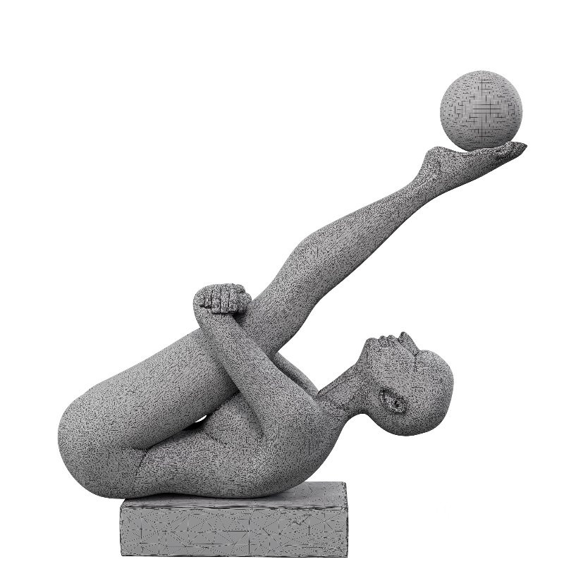 Balancing Human Figure with Light Sphere Image 3