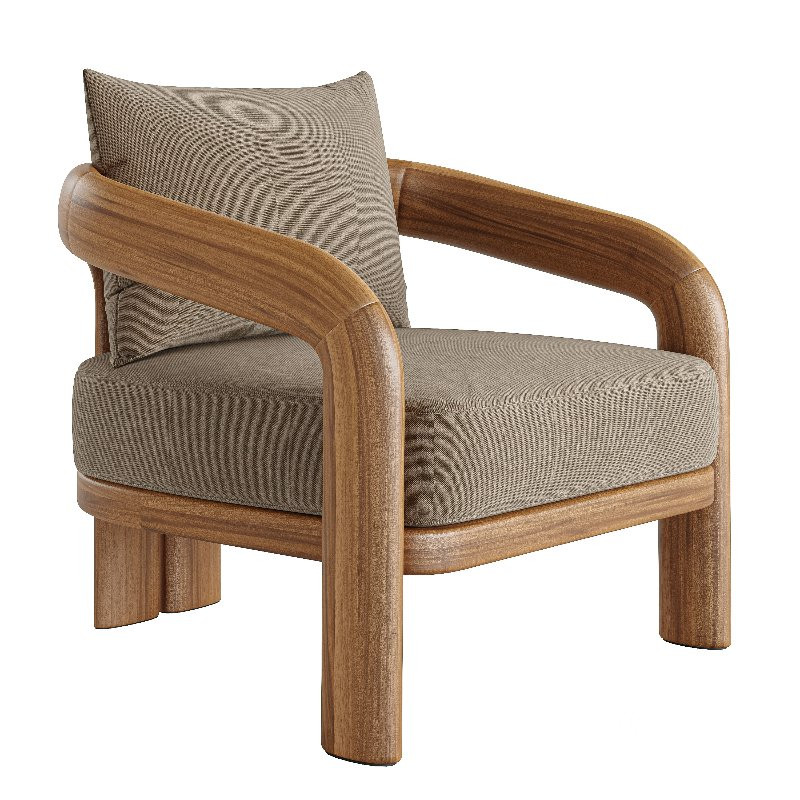 Chloe Teak Lounge Chair Image 2