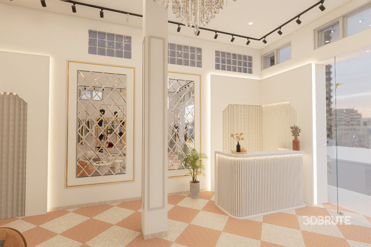 3D Wedding shop design Image 1
