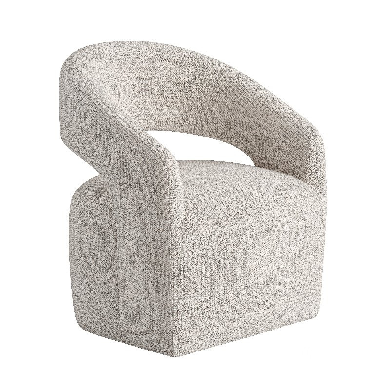 Barrow Rolling Dining Chair and Bronx Dining Table Image 4