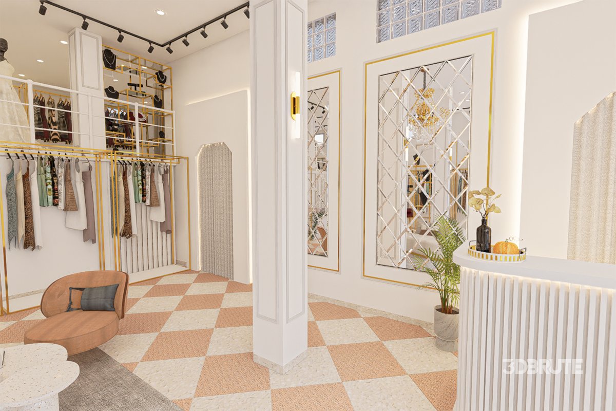 3D Wedding shop design Image 2