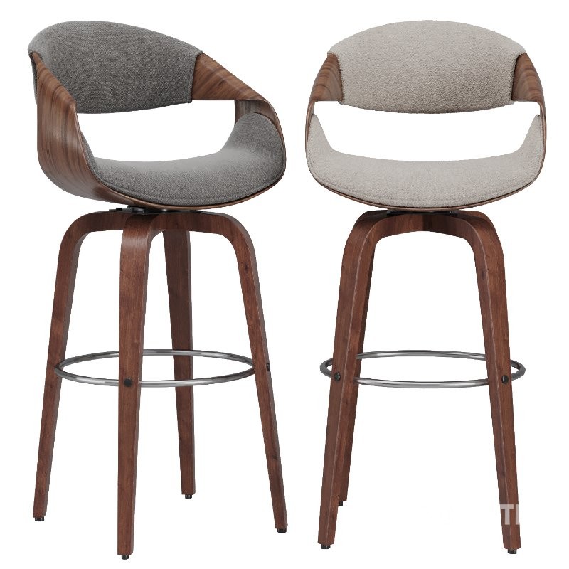 Mid Century Swivel Saddle Seat Image 1