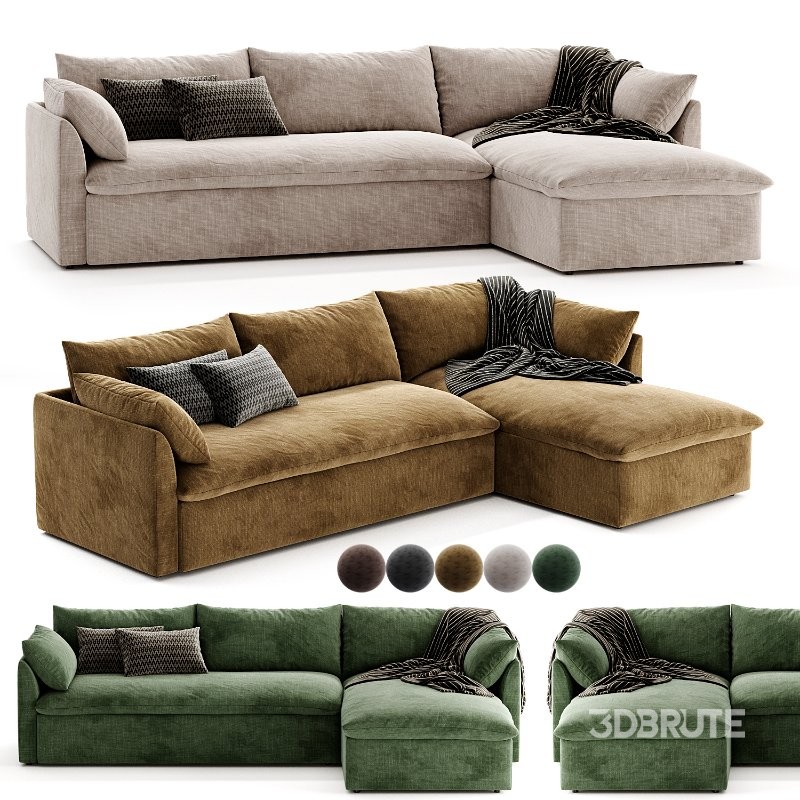 Shelter 2 Piece Sleeper Sectional Storage Chaise Image 3