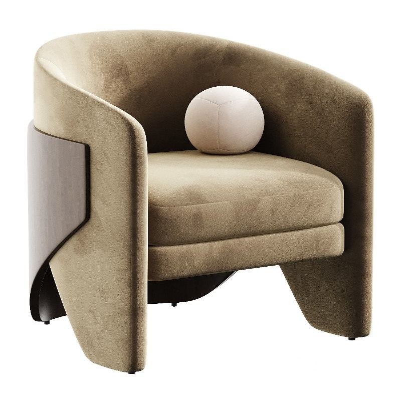 finn dove grey armchair Image 5