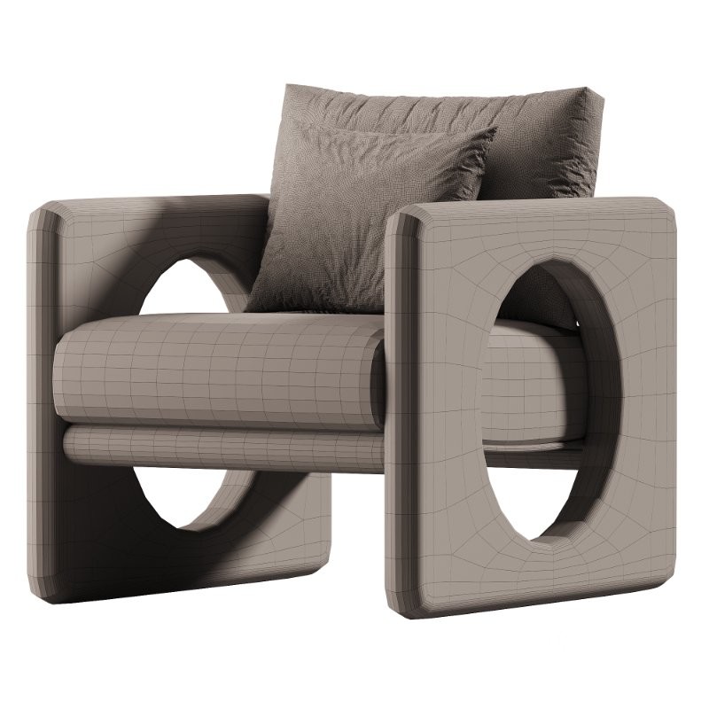 Hase Solid Wood Chair with stain resistant fabric Image 3