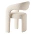 Lyra Stone Cream Woven Fabric Dining Chair - Thumbnail 8