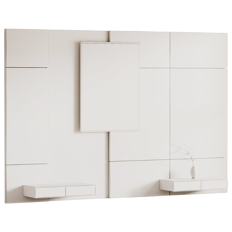 Headboard wood 3d wall panel Image 4