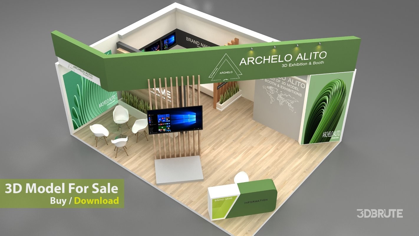 stall 3d model Image 1