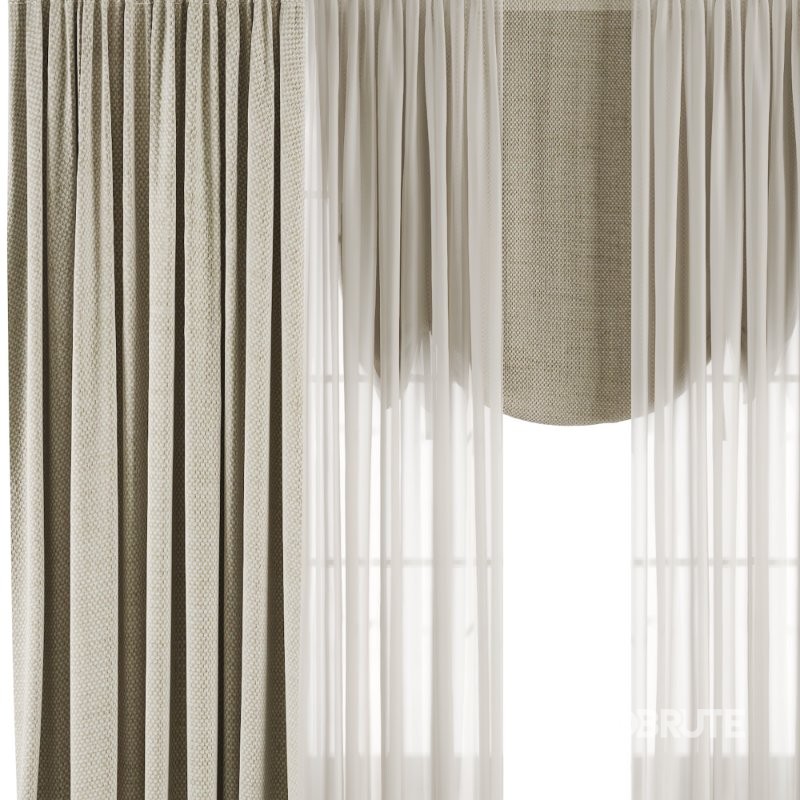 Silk and Cotton Curtain Set 91 Image 2