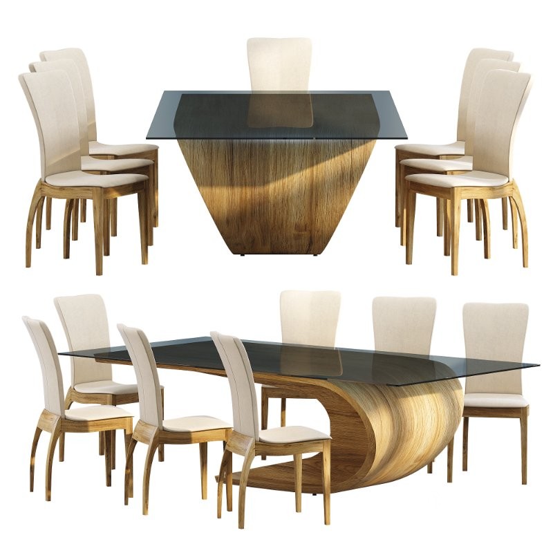 Crest Dining Tables and Chair Image 2