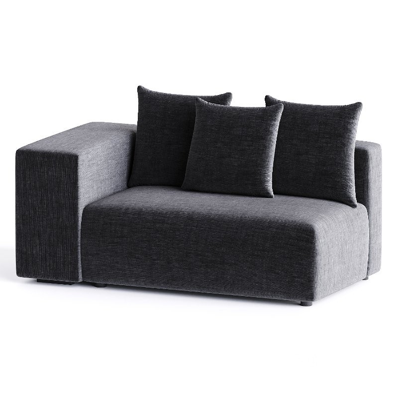 black couch voltaire Image 2