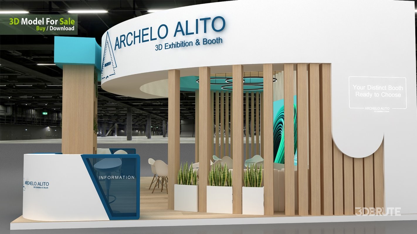 exhibition 3d model Image 1