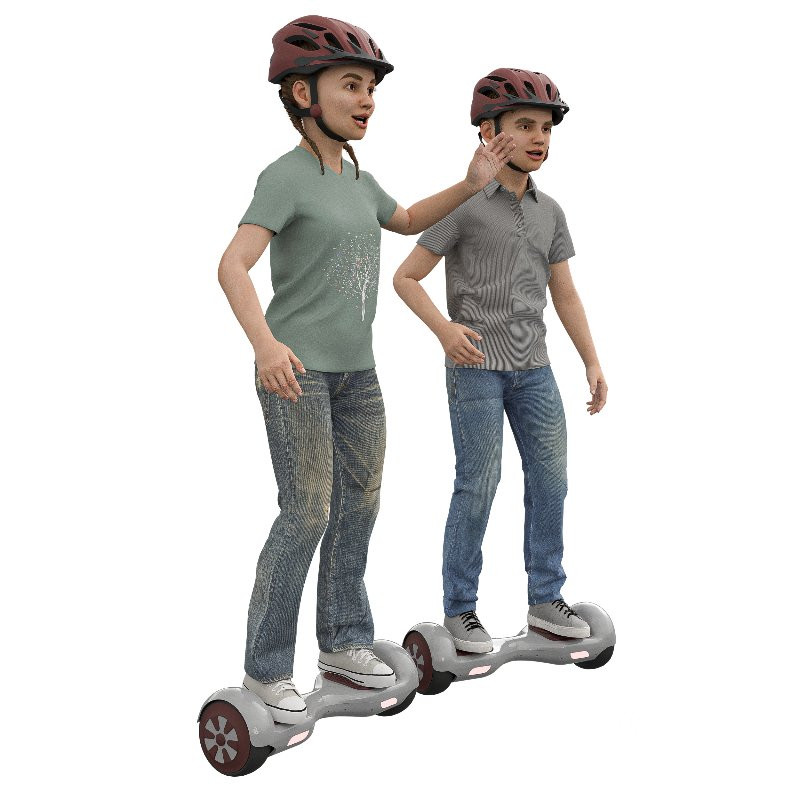 Child playing Hoverboard Image 1