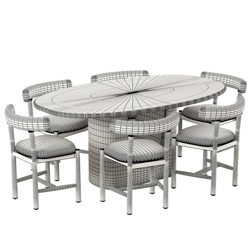 Tribeca Outdoor Dining Chair and Amato Outdoor Dining Table-Fourhands Image 5