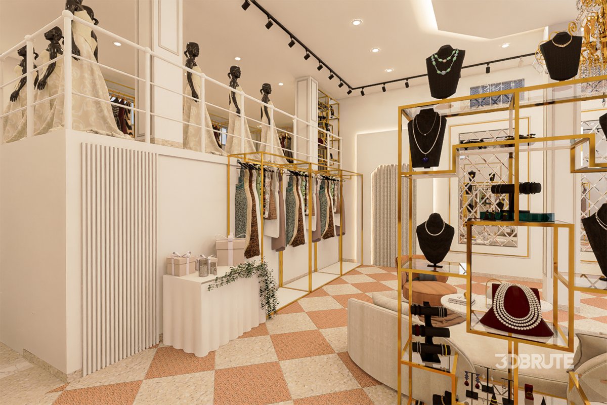 3D Wedding shop design Image 3