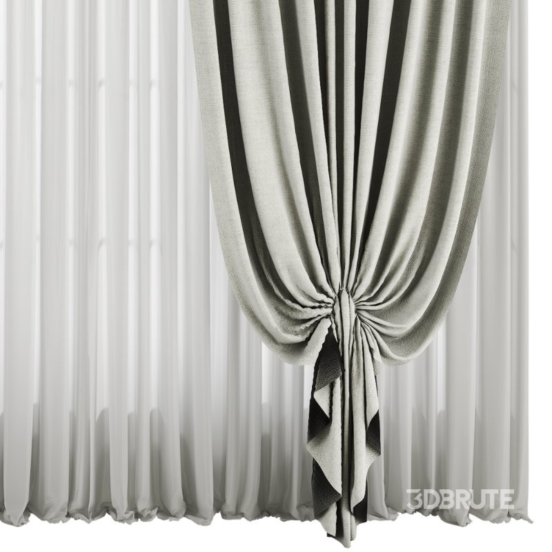 Silk and Cotton Curtain Set 94 Image 6