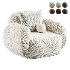 hazel beige lounge chair - Thumbnail 4